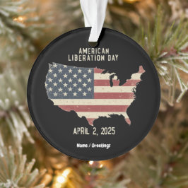 アメリカ解放の日2025年4月2日お祝い オーナメント