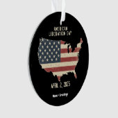 アメリカ解放の日2025年4月2日お祝い オーナメント (正面)