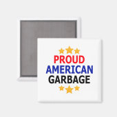 アメリカ誇りを持ったのゴミ磁石 マグネット (正面/裏面)
