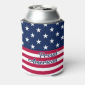 アメリカ誇りを持ったのスター&ストライプアメリカ国旗 缶クーラー (缶裏面)