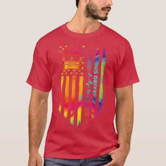 アメリカ誇りを持ったのバスドライバシャツ Tシャツ