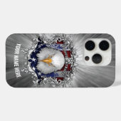 アメリカ誇りを持ったのパトパーソナライズされたリオット(Case-Mate iP) Case-Mate iPhoneケース (裏面 (横))