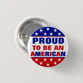アメリカ誇りを持ったのボタンになる 缶バッジ (正面&裏面)