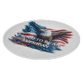 アメリカ誇りを持ったのワシになる カッティングボード (角)