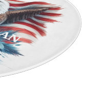 アメリカ誇りを持ったのワシになる カッティングボード (角)