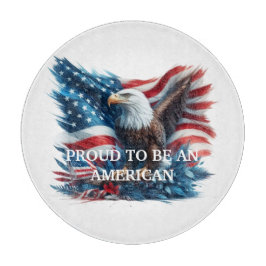 アメリカ誇りを持ったのワシになる カッティングボード