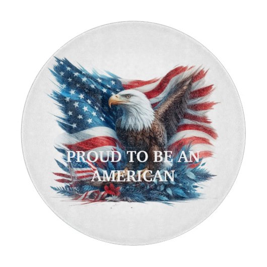 アメリカ誇りを持ったのワシになる カッティングボード (正面)