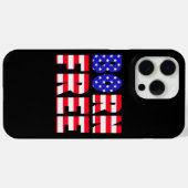 アメリカ誇りを持ったの生まれ自由を愛する人々が独立 Case-Mate iPhoneケース (裏面 (横))