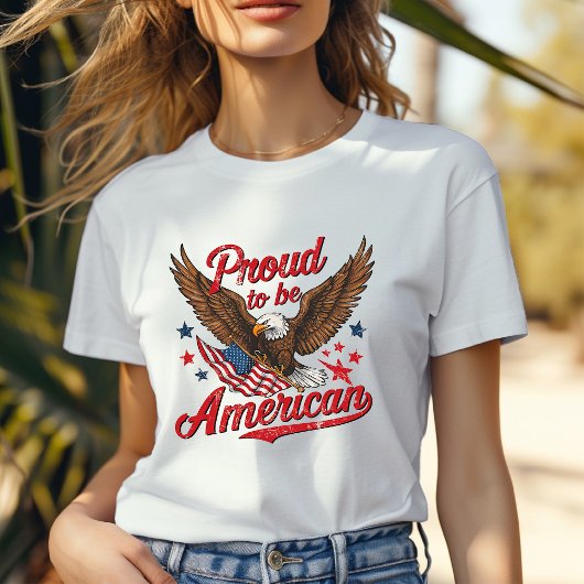 アメリカ誇りを持ったのTシャツになる Tシャツ