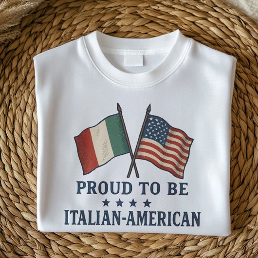 アメリカ誇りを持ったイタリアンシャツ | フラグはっきりしたデザイン Tシャツ