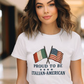 アメリカ誇りを持ったイタリアンシャツ | フラグはっきりしたデザイン Tシャツ