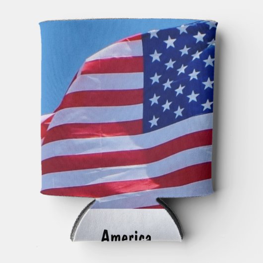 アメリカ誇りを持ったクーラーボックス 缶クーラー (正面)