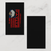 アメリカ誇りを持ったン·デイ·ヴィンテージUSAフラグ 名刺 (正面/裏面)