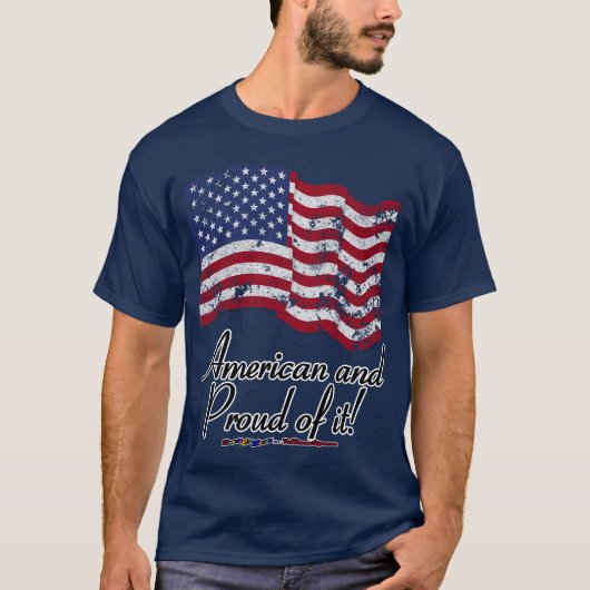 アメリカ誇りを持った人だ! Tシャツ (正面)