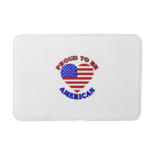 アメリカ誇りを持った人になる バスマット (正面)
