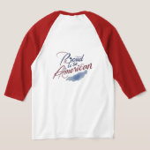 アメリカ誇りを持った人になる Tシャツ (レイダウン裏面)