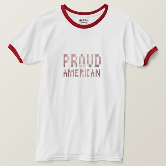 アメリカ誇りを持った人になる Tシャツ (デザイン正面)