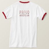 アメリカ誇りを持った人になる Tシャツ (デザイン裏面)