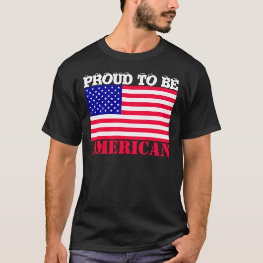 アメリカ誇りを持った人にパーソナライズする Tシャツ (正面)