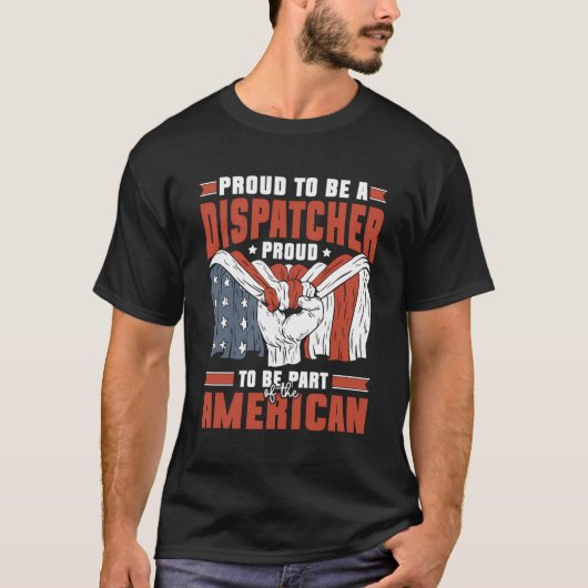 アメリカ誇りを持った人の誇りを持った欠勤をする Tシャツ (正面)