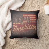 「アメリカ誇りを持った人 クッション (ブランケット)