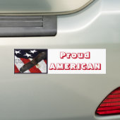 アメリカ誇りを持った人 バンパーステッカー (車上)