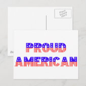 アメリカ誇りを持った人 ポストカード (正面/裏面)