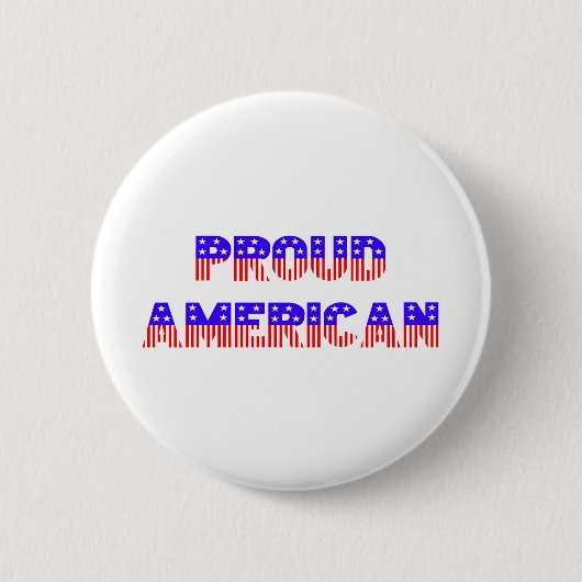 アメリカ誇りを持った人 缶バッジ (正面)