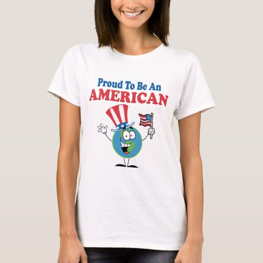 アメリカ誇りを持った人 Tシャツ (正面)