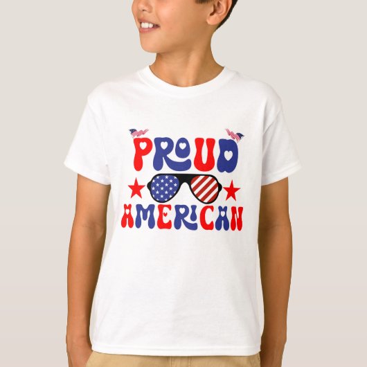 アメリカ誇りを持った人 Tシャツ (正面)