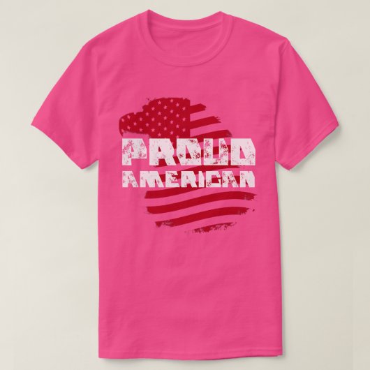 アメリカ誇りを持った人 Tシャツ (デザイン正面)