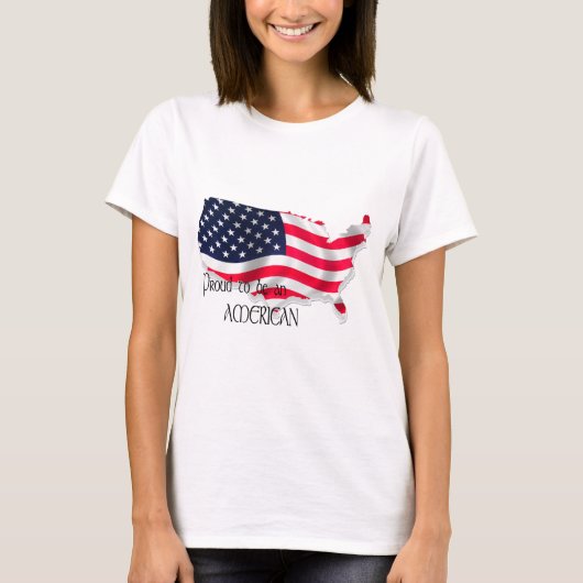アメリカ誇りを持った人 Tシャツ (正面)