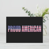 アメリカ誇りを持った合衆国モダン国旗の台本 招待状 (スタンド正面)