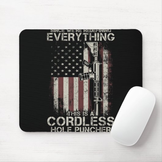 アメリカ誇りを持った国旗の退役軍人ガンライツTlt Corrls マウスパッド (マウス)