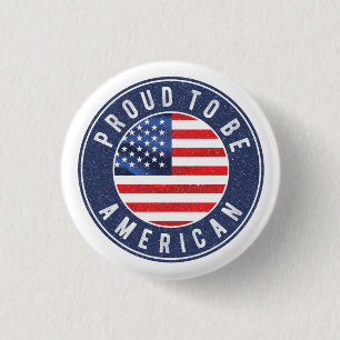 アメリカ誇りを持った国旗のTシャツトラッカーハット 缶バッジ