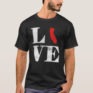 アメリカ誇りを持った市民州旗ランドマップラブカル Tシャツ