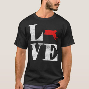 アメリカ誇りを持った市民州旗ランドマップラブマス Tシャツ