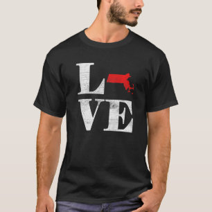 アメリカ誇りを持った市民州旗ランドマップラブマス Tシャツ