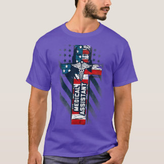 アメリカ誇りを持った愛国医療助手 Tシャツ