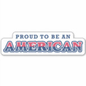 アメリカ誇りを持った愛国的な シール (正面)