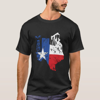 アメリカ誇りを持った油労働者油田人労働者Tex Tシャツ