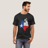 アメリカ誇りを持った油労働者油田人労働者Tex Tシャツ (正面フル)