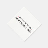 アメリカ誇りを持った調理師になる スタンダードカクテルナプキン (角)
