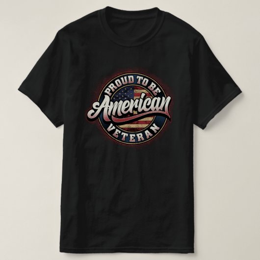 アメリカ誇りを持った退役軍人の日 Tシャツ (デザイン正面)