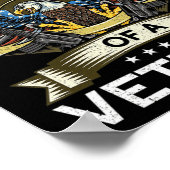 アメリカ誇りを持った退役軍人国旗の誇りを持った息子 ポスター (角)