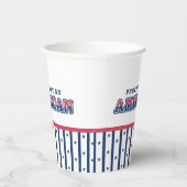 アメリカ誇りを持った、愛国的、海軍のストライプとスター 紙コップ (右)