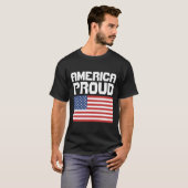 アメリカ誇りを持ったTシャツ Tシャツ (正面フル)