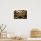 アメリカ議会図書館閲覧室、ワシントンDC ポスター (キッチン)