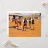 アメリカ買のポロのポニー カード (正面/裏面インサイチュ)