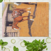 アメリカ買のポロのポニー キッチンタオル (折り畳み)